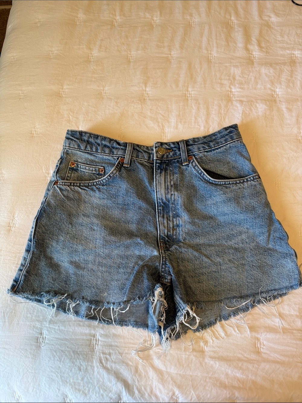 Topshop cut off shorts
